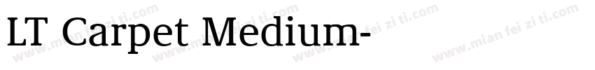 LT Carpet Medium字体转换
